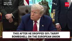 Unexpected Disruption Hits Trump Presser; Big Drama At Oval Office | U.S. Pres Blasts EU | Watch News Clip