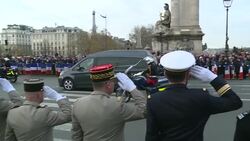 CLEAN : Remains of French soldiers killed in Mali driven through Paris News Clip