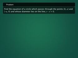 Problems Based on Cartesian Equation of a Circle Instructional Video