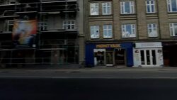 Copenhagen VIII synched series left side driving studio process plate background Stock Footage