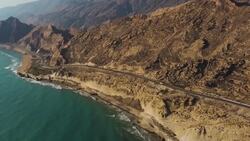 Drone Discovers Hormuz, Iran’s Spectacular Rainbow Island Stock Footage