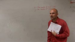 How to solve a word problem with systems of equations Instructional Video