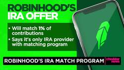 Robinhood Offers 1% Retirement Match to Retail Investors News Clip
