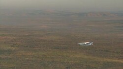 Small aircraft flying over the Kimberley lowlands, Western Australia. Editorial Use Only. Stock Footage