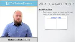 T Acount - Financial Accounting Instructional Video