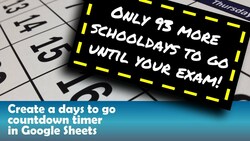 Creating a Dynamic Countdown Timer in Google Sheets Instructional Video