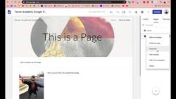 How to Create a Subpage in Google Sites Instructional Video