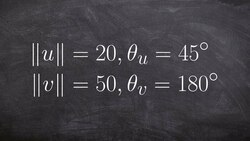 Learn how to write the vector in component form given magnitude and direction Instructional Video