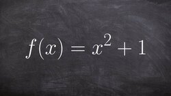 Using the vertex determine the domain and range of a parabola Instructional Video