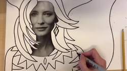 Crazy Hair And Fashion Zentangle Art Project Instructional Video