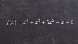 How to Find All of the Zeros Including Complex When Given a Polynomial Instructional Video