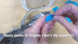 How to Add Color with Construction Paper to a Paper Mache’ Shoe (Part 3) | Art Lesson Instructional Video