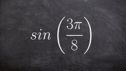 Learn how to evaluate using the half angle formula of sine Instructional Video