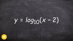 Graphing a logarithmic function with transformations Instructional Video