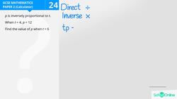 GCSE Secondary Maths Age 13-17 - Ratio, Proportion & Rates of Change: Inverse Proportionality - Explained Instructional Video