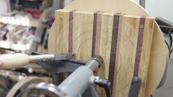 Can you wood turn bamboo cutting board into DEEP salad bowl?? Instructional Video