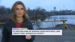 Deal Lake to be tested after 67,000 gallons of sewage leaked into the water News Clip