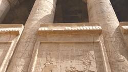 Egypt, Edfu Temple - Pronaos Stock Footage
