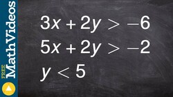 Learn how to determine the feasible region of three linear inequalities ex 16 Instructional Video