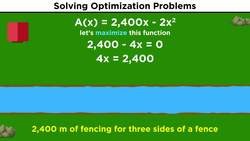Optimization Problems in Calculus Instructional Video