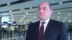 Ben Wallace visiting Manchester Airport border control News Clip