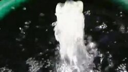 water fountain in the pool. Stock Footage