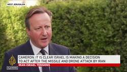 ‘Clear’ Israel has decided to respond to Iran attack: UK’s Cameron News Clip