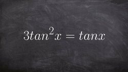 How to solve a trig equation with tangent on both sides Instructional Video