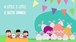 Ten Bunnies Counting Song 1-10 | Easter Song | Lyrics | Easter Bunny | Kids Song Instructional Video