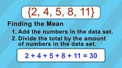 Fair Share: Mean of a Data Set Instructional Video