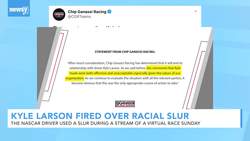 NASCAR Driver Kyle Larson Fired After Using Racial Slur News Clip
