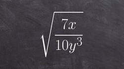 Rationalizing the denominator of a radical monomial expression Instructional Video