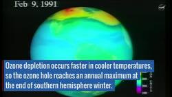 Warm Winter Air Makes for a Small Ozone Hole Instructional Video