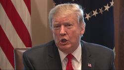 Trump doubles down on wall at trafficking event News Clip