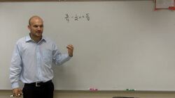 How to solve an equation with fractions of a two step equation Instructional Video
