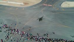 'World Drone Cup' tournament at Teknofest Istanbul Stock Footage