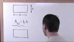 Area Of Triangles: The formula to calculate the area of a triangle Instructional Video