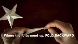 How To Fold A Paper Star (Origami Star) Instructional Video