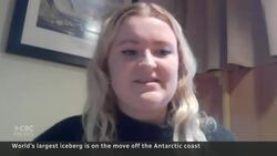 World's largest iceberg now drifting in open water News Clip