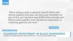 Facebook Announces $200 Million Investment In Black Businesses News Clip