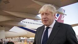 UK PM Boris Johnson arrives in New York for UNGA News Clip