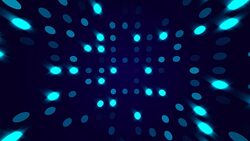 Rows of glitter glamour particles lights with random switch on, computer generated night club background Stock Footage