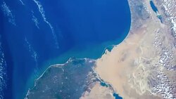 Rotating Planet Earth, as seen from the International Space Station Stock Footage