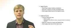 Can State Courts Hear Federal Law Issues, Part 1. Instructional Video