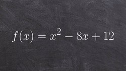 Factors and x intercepts of a quadratic function Instructional Video