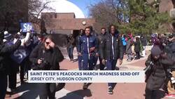 St. Peter’s University holds rally send-off as men’s basketball team heads to NCAA Tournament News Clip