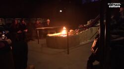 Molten hot: Icelandic show recreates volcanic eruptions by pouring lava into a room full of people News Clip