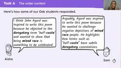 Understanding the poem ‘Half-caste’ by John Agard Instructional Video