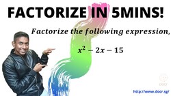 Factorization using the Cross Method Instructional Video