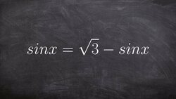 How to solve a trig equation with sine on both sides Instructional Video